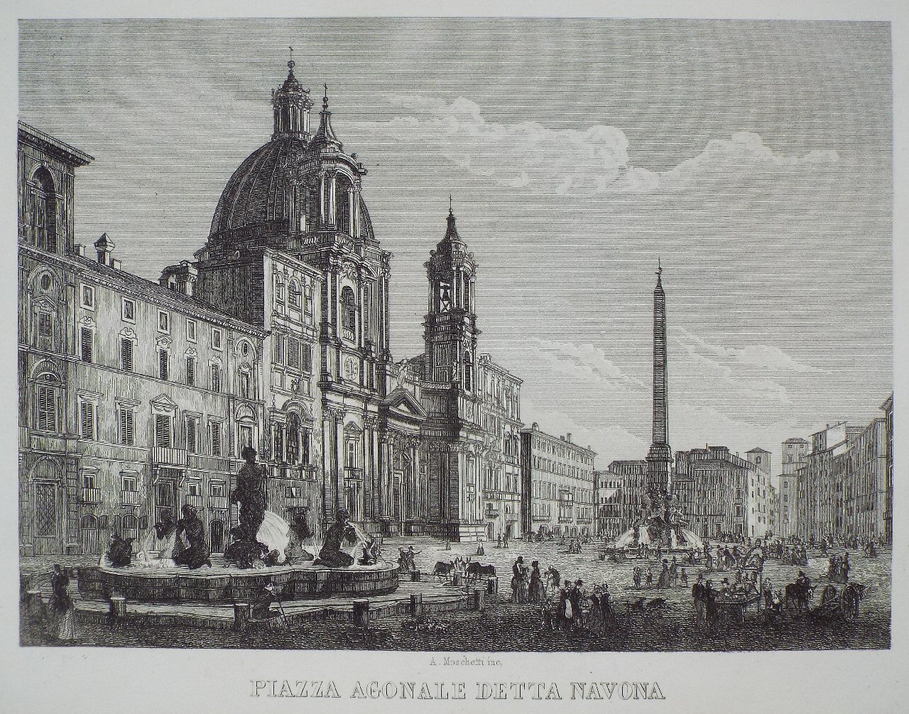 Print - Piazza Agonale detta Navona - 